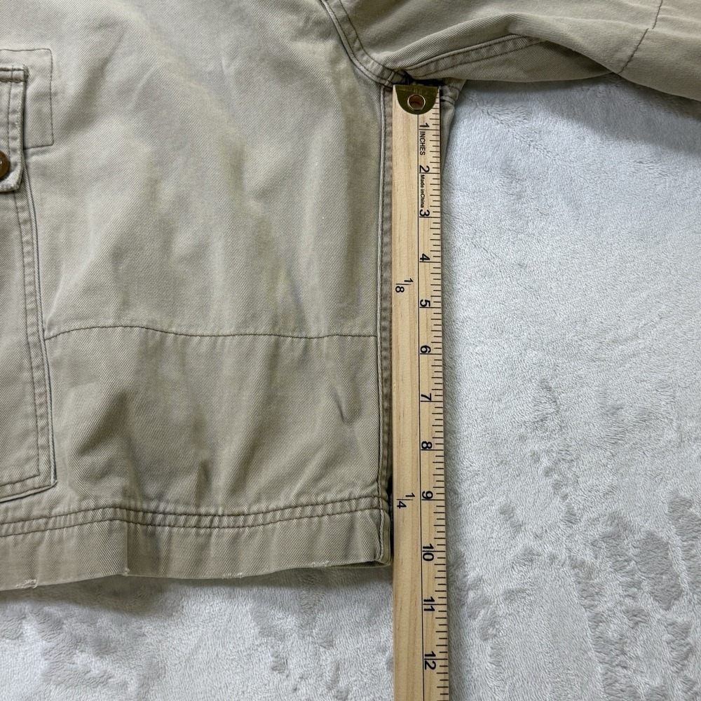 American Eagle‎ Men 38" Classic Cargo Short Khaki Tan Cotton Pockets Utility Y2K - Picture 5 of 11